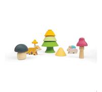 Bigjigs Toys Forest Friends Playset - Silicone Stacking Toys, Montessori Toys For Open-Ended Play, Baby Toys 12 Months, Sustainably Made