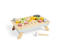 Bigjigs Toys FSC® Certified Tabletop Activity Bench - Sustainable Wooden Activity Table for 1 Year Olds, 4 Activities for Fine Motor Skills, Quality Early Development & Activity Toys