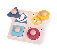 Bigjigs Toys, FSC® Certified Woodland Animal Puzzle, Wooden Toys, Wooden Puzzle, Baby Jigsaw, Jigsaw Puzzle, Baby Toys, Toddler Toys, Wooden Shapes, Wooden Baby Toys