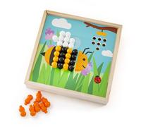 Bigjigs Toys, Garden Art Peg Puzzle, Wooden Toys, Wooden Puzzles, Wooden Peg Puzzles, Toddler Wooden Puzzles, Toddler Puzzles, Wooden Jigsaws, Peg Board, Peg Board For Children