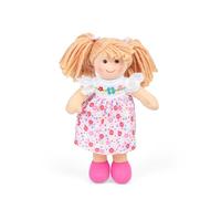 Bigjigs Toys Georgia Rag Doll (Small) - My First Dolly, Baby & Toddler Plush Soft Toy, Swappable Clothes & Outfits, Suitable From Birth, Size 28cm