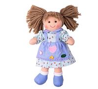 Bigjigs Toys Grace Rag Doll, 25cm Super Soft Doll for Babies & Toddlers