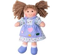 Bigjigs Toys Grace Rag Doll, 25cm Super Soft Doll for Babies & Toddlers