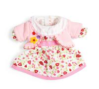 Bigjigs Toys Heart Dress with Pink Soft Cardigan for 30cm Rag Dolls (Medium)