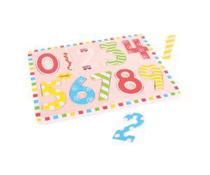 Bigjigs Toys Inset Puzzle Numbers Bigjigs Toys Multicolor