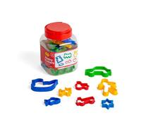 Bigjigs Toys Jar of 24 Pastry Cutters - Children's Baking Cookie Cutters