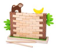 Bigjigs Toys Jungle Crash Game, Wooden Tumble Tower & Maths Game