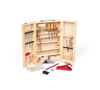 28pc Bigjigs Toys Junior Tool Box With Toy Tools | Kids' Wooden Tool Kit