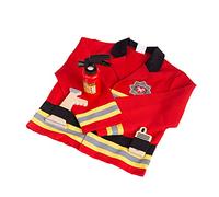 Bigjigs Toys Kids Fireman Costume, With Fire Extinguisher & Megaphone