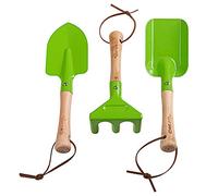 Bigjigs Toys Kids Gardening Tools Set, 3 Piece Metal Garden Tools