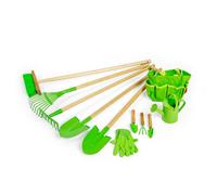 Bigjigs Toys Kids Long Handled Gardening Tool Bundle