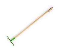 Bigjigs Toys Kids Long Handled Rake with Wooden Handle