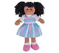 Bigjigs Toys Kira Rag Doll - Small Ragdoll, Soft Dolls for 1 Year Olds, Ideal First Doll, Baby Soft Toys, Plush Bigjigs Doll, Toddler and Baby Toys