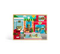 Bigjigs Toys Wooden Latches & Catches Board, Multi