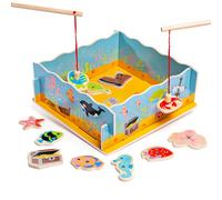 Bigjigs Toys Magnetische Houten Fishing Game Set met Rods (US IMPORT)