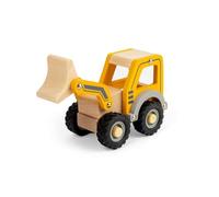 Bigjigs Toys Mini Digger - Kids Diggers, Wooden Construction Truck, Toddler Play Vehicle, Sandpit Playsets, Gifts For Toddlers, Sustainably Made, Age 12+ Months