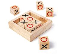 Bigjigs Toys Mini Noughts & Crosses - Wooden Games, Stocking Fillers Age 3+