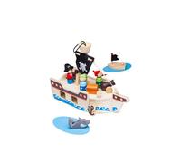 Bigjigs Toys Mini Pirate Ship Playset with Accessories