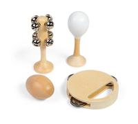 Bigjigs Toys Mini Rhythm Makers in Brown Bigjigs Toys Brown