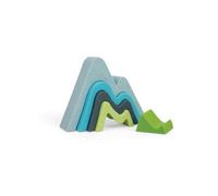 Bigjigs Toys Mountain Stacker, 5 Piece Silicone Stacking & Nesting Toy