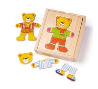 Bigjigs Toys Mr Bear Dress Up Puzzle with Storage Box