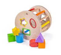 Bigjigs Toys My First Wooden Rolling Shape Sorter
