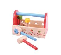 Bigjigs Toys My Wooden Tool Box with Tools, Kids DIY Playset