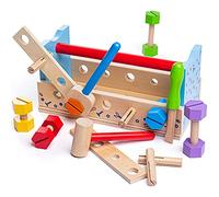 Bigjigs Toys My Wooden Workbench with Tools - Construction for Kids