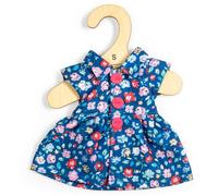 Bigjigs Toys Navy Floral Dress - Small 25Cm Doll Clothes