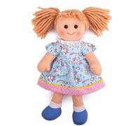 Bigjigs Toys Olivia Rag Doll (Medium - 34cm Tall) Plush Toys, Soft Baby Dolls