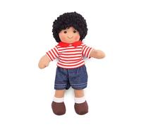Bigjigs Toys Otis Rag Doll (Small) - My First Dolly, Plush Soft Dolls, Baby Toys For Girls & Boys, Ragdoll Suitable From Birth, Swap Ragdolls Clothes & Outfits, For 1 Year Olds +, Size 28cm
