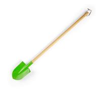 Bigjigs Toys Wooden Long Handled Green Garden Shovel 86cm