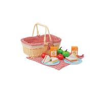 Bigjigs Toys Picnic Basket and Essential Picnic Toy Food