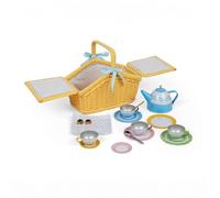 Bigjigs Toys Picnic Set in Basket, Afternoon Tea Party Play Set