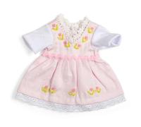 Bigjigs Toys Pink Doll Dress (Small) | Soft Dolls Clothes | Pretty Flower