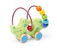 Bigjigs Toys Push Along Crocodile Bead Frame