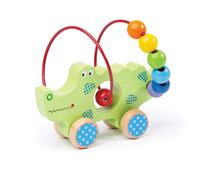 Bigjigs Toys Push Along Crocodile Bead Frame