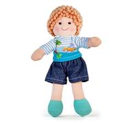 Bigjigs Toys Robin Doll, 30cm Soft Toddler Ragdoll from Birth | Soft Toddler Ragdoll for Girls & Boys, Encourages Imaginative Role Play, Suitable from Birth