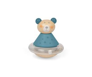 Bigjigs Toys Roly-Poly Bear, Wooden Rocking Sensory Baby Toy | Wooden Rocking Bear, Baby Sensory Rattle, Eco Friendly Gift, Age 0+ Months