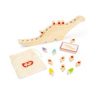 Bigjigs Toys Sequencing Dinosaur | Wooden Pattern & Sequence Toy | Kids' Montessori Dinosaurs with Sorting Scales & Play Cards | Math Learning Game for Toddlers | Educational Gifts for Children Age 3+