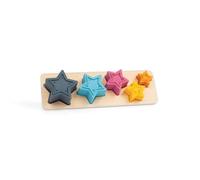 Bigjigs Toys Shooting Star Sorter, 5 Piece Silicone Shape Sorter