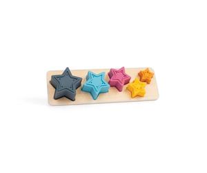 Bigjigs Toys Shooting Star Sorter, 5 Piece Silicone Shape Sorter