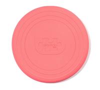 Bigjigs Toys Frisbee Flying Disc (Coral Pink) Silicone Frisbee For Kids, Quality Flying Saucers, Beach & Garden Toys For Toddlers