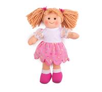 Bigjigs Toys Small Ragdolls 28cm Tall, Ideal First Doll for Babies & Toddlers