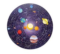 Bigjigs Toys Solar System Wooden Floor Puzzle - 50 Pieces, Kids Jigsaw Puzzles
