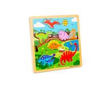 Bigjigs Toys Sound Puzzles Dinosaurs - 6 Pieces