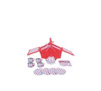 Bigjigs Toys Red Wicker Basket And Tea Set, Red