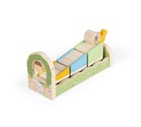Bigjigs Toys Squirrel Ramp Sorter - 8 Piece Wooden Animal Shape Sorter