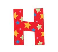 Bigjigs Toys Star Letter H (Red)