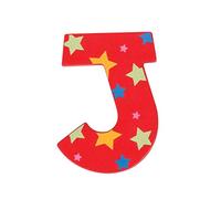 Bigjigs Toys Star Letter J (Red)